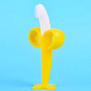 Banana-Shaped Silicone Baby Training Toothbrush
