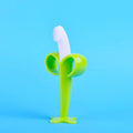 Banana-Shaped Silicone Baby Training Toothbrush