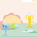 Banana-Shaped Silicone Baby Training Toothbrush