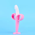 Banana-Shaped Silicone Baby Training Toothbrush