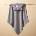 Hooded Coral Fleece Baby Bath Towel
