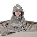 Hooded Coral Fleece Baby Bath Towel