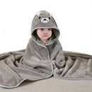 Hooded Coral Fleece Baby Bath Towel