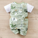 Zoo Animal Print Baby Romper