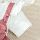Floral Bow Baby Girl Dress & Headband Set