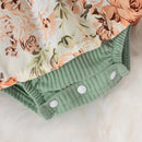 Floral Bow Baby Girl Summer Romper