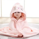 Hooded Coral Fleece Baby Bath Towel