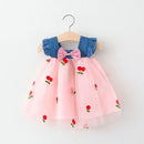 Cherry Mesh Baby Girl Summer Dress