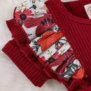 Floral Bow Baby Girl Summer Romper