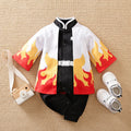 Anime Print Cotton Baby Long-Sleeve Romper