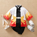 Anime Print Cotton Baby Long-Sleeve Romper