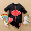 Anime Print Cotton Baby Long-Sleeve Romper