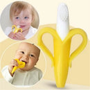 Banana-Shaped Silicone Baby Training Toothbrush
