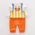 Anime Print Cotton Baby Long-Sleeve Romper
