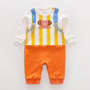 Anime Print Cotton Baby Long-Sleeve Romper