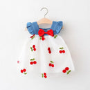 Cherry Mesh Baby Girl Summer Dress