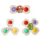 3-Piece Suction Spinner Toy Set