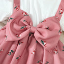 Floral Bow Baby Girl Dress & Headband Set