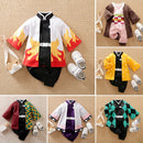 Anime Print Cotton Baby Long-Sleeve Romper