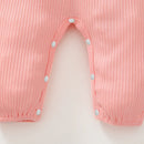 Ruffled Long-Sleeve Baby Girl Romper & Headband Set