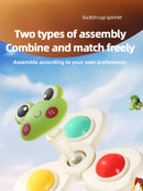 3-Piece Suction Spinner Toy Set