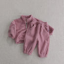 2-Piece Fleece Baby Hoodie & Trousers Set