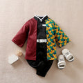 Anime Print Cotton Baby Long-Sleeve Romper