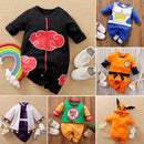 Anime Print Cotton Baby Long-Sleeve Romper