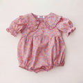 Embroidered Cotton Baby Girl Summer Romper