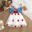 Cherry Mesh Baby Girl Summer Dress