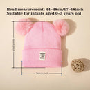 Double Pom-Pom Knitted Baby Hat