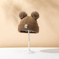 Double Pom-Pom Knitted Baby Hat