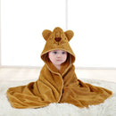 Hooded Coral Fleece Baby Bath Towel