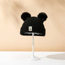 Double Pom-Pom Knitted Baby Hat