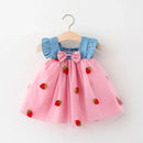 Cherry Mesh Baby Girl Summer Dress