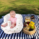 Inflatable Baby Floor Seat with Built-In Pump