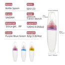 120ml Silicone Baby Squeeze Feeder with Spoon