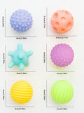 6-Piece Silicone Baby Sensory Ball Set