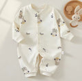 Cotton Long-Sleeve Baby Romper