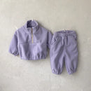 2-Piece Fleece Baby Hoodie & Trousers Set