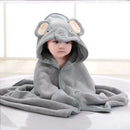 Hooded Coral Fleece Baby Bath Towel