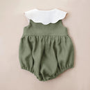 Embroidered Cotton Baby Girl Summer Romper
