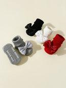 4-Pack Bow Baby Girl Ankle Socks