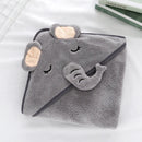 Hooded Coral Fleece Baby Bath Towel