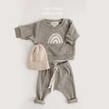 2-Piece Cotton Baby Sweatshirt & Trousers Set