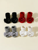 4-Pack Bow Baby Girl Ankle Socks