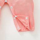 Ruffled Long-Sleeve Baby Girl Romper & Headband Set