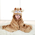 Hooded Coral Fleece Baby Bath Towel