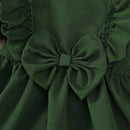 Ruffled Long-Sleeve Baby Girl Dress & Headband SetBaby Dress Set