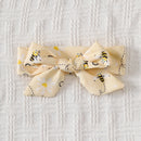 Bee Print Ruffled Baby Girl Dress & Headband Set